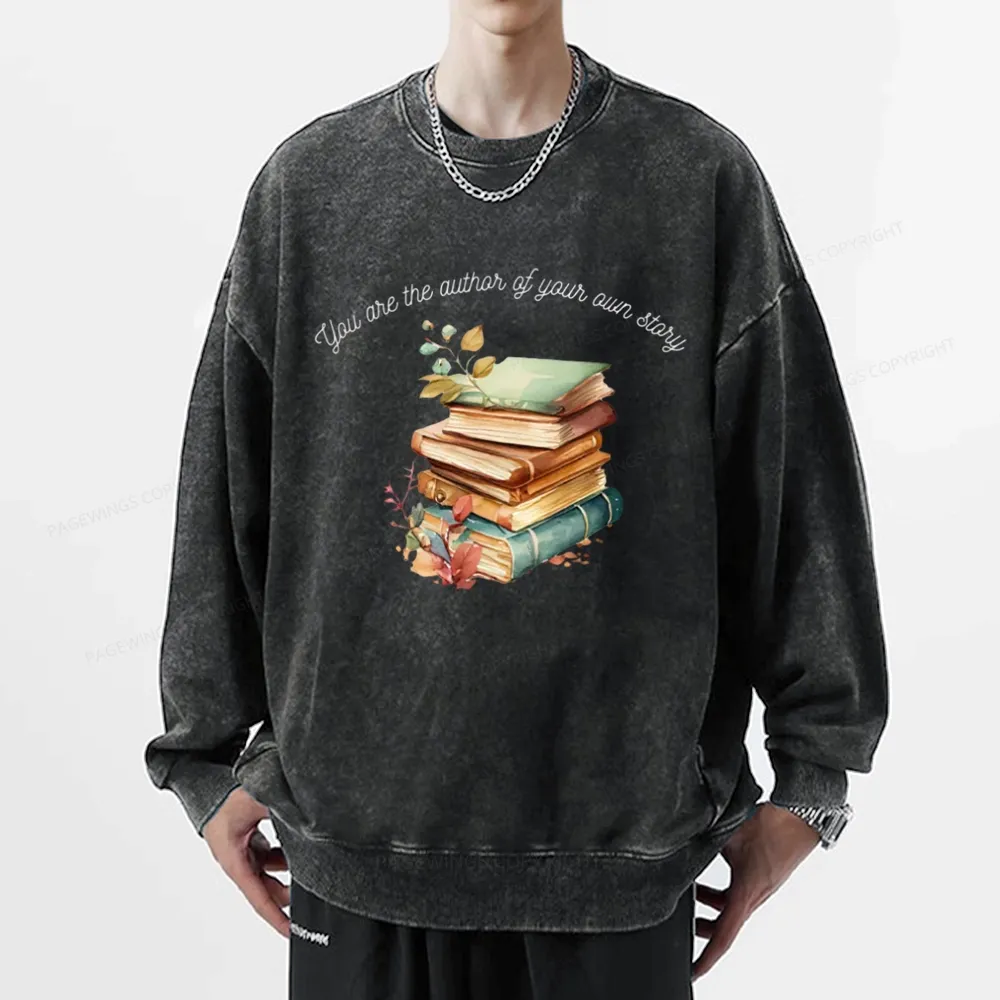 Pagewings Author Of Your Story Unisex Washed Sweatshirt