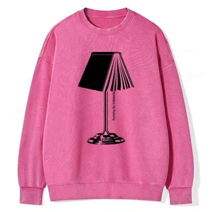 Pagewings Ilumina Tu Intelecto Unisex Washed Sweatshirt