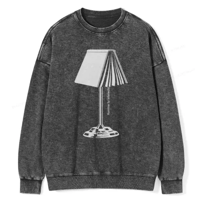Pagewings Ilumina Tu Intelecto Unisex Washed Sweatshirt