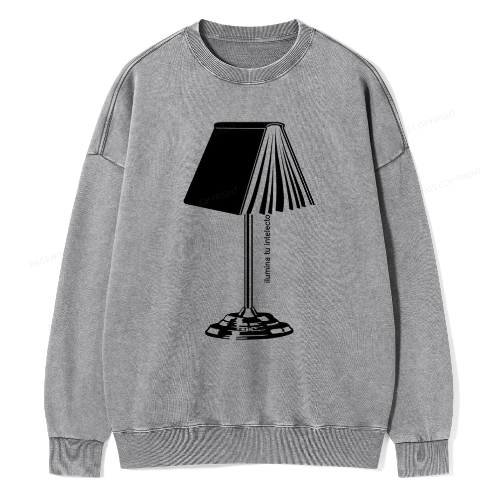 Pagewings Ilumina Tu Intelecto Unisex Washed Sweatshirt