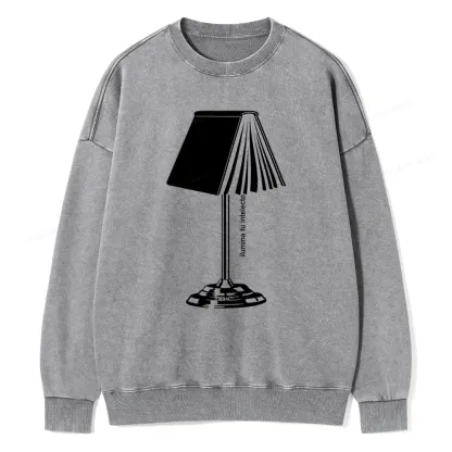 Pagewings Ilumina Tu Intelecto Unisex Washed Sweatshirt