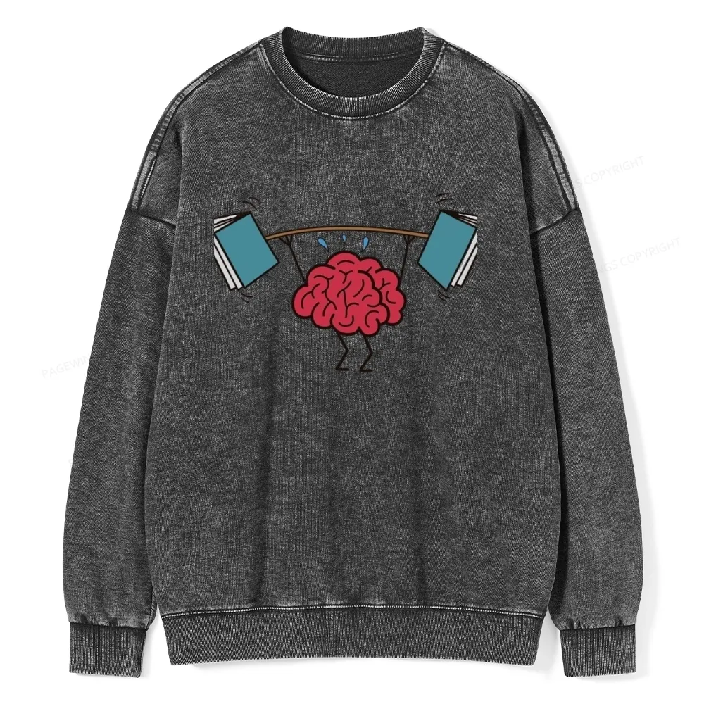 Pagewings It's Book O'Clock Unisex Washed Sweatshirt