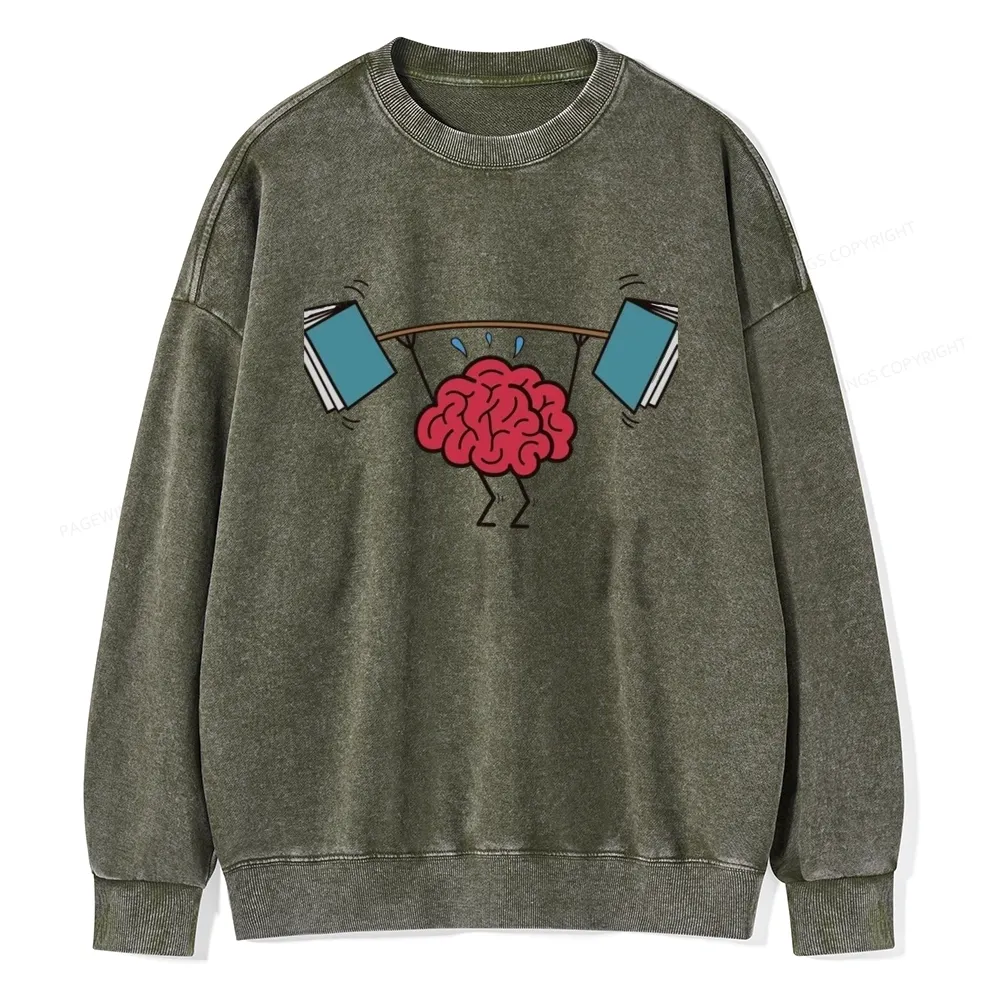 Pagewings It's Book O'Clock Unisex Washed Sweatshirt