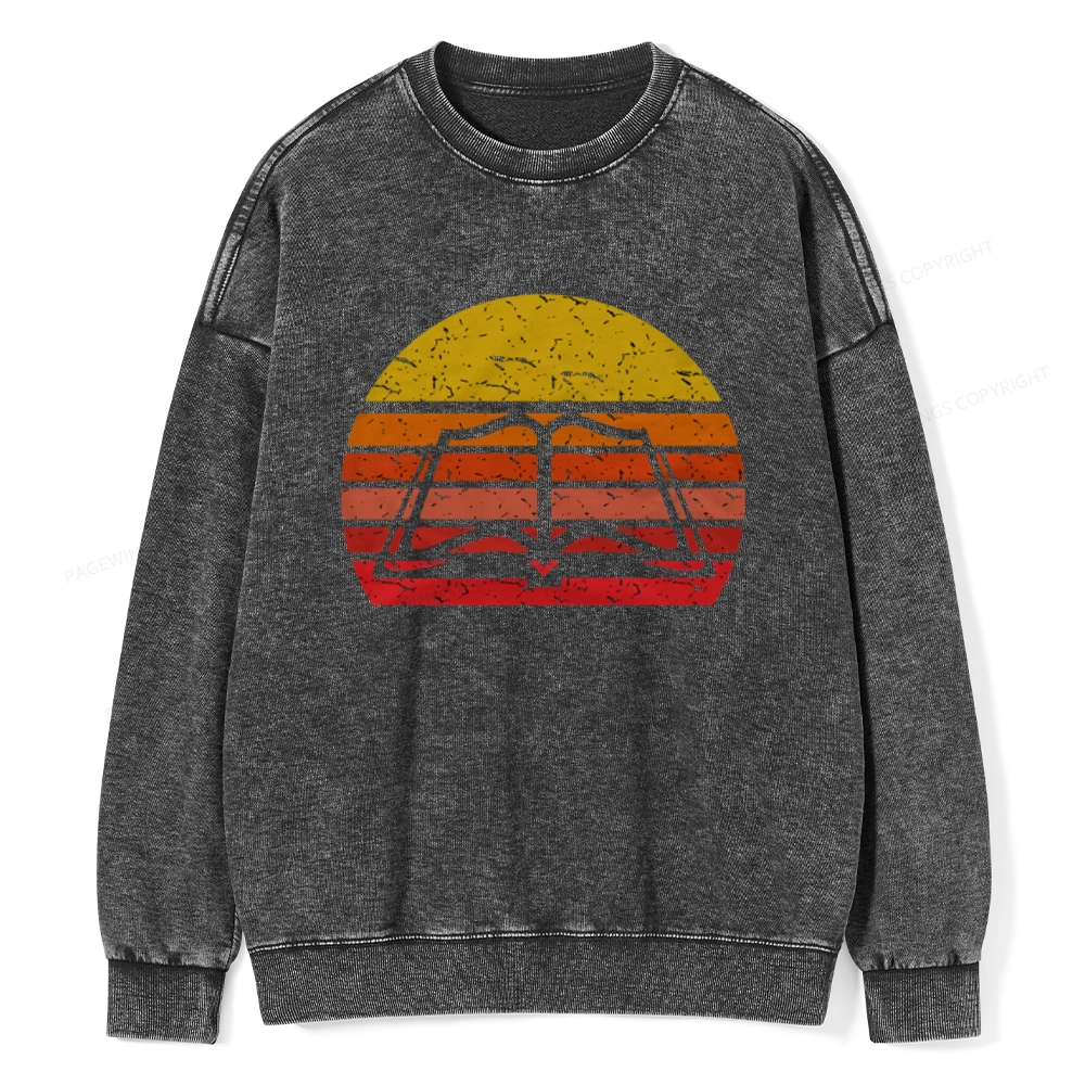 Pagewings Vintage Book Reading Lover Unisex Washed Sweatshirt