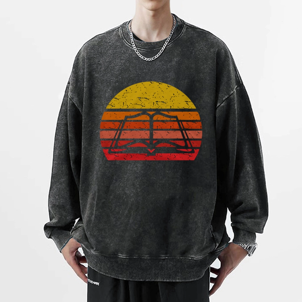 Pagewings Vintage Book Reading Lover Unisex Washed Sweatshirt