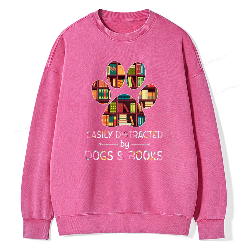 [Copy]Pagewings Mouse Tail's Book Club Unisex Washed Sweatshirt