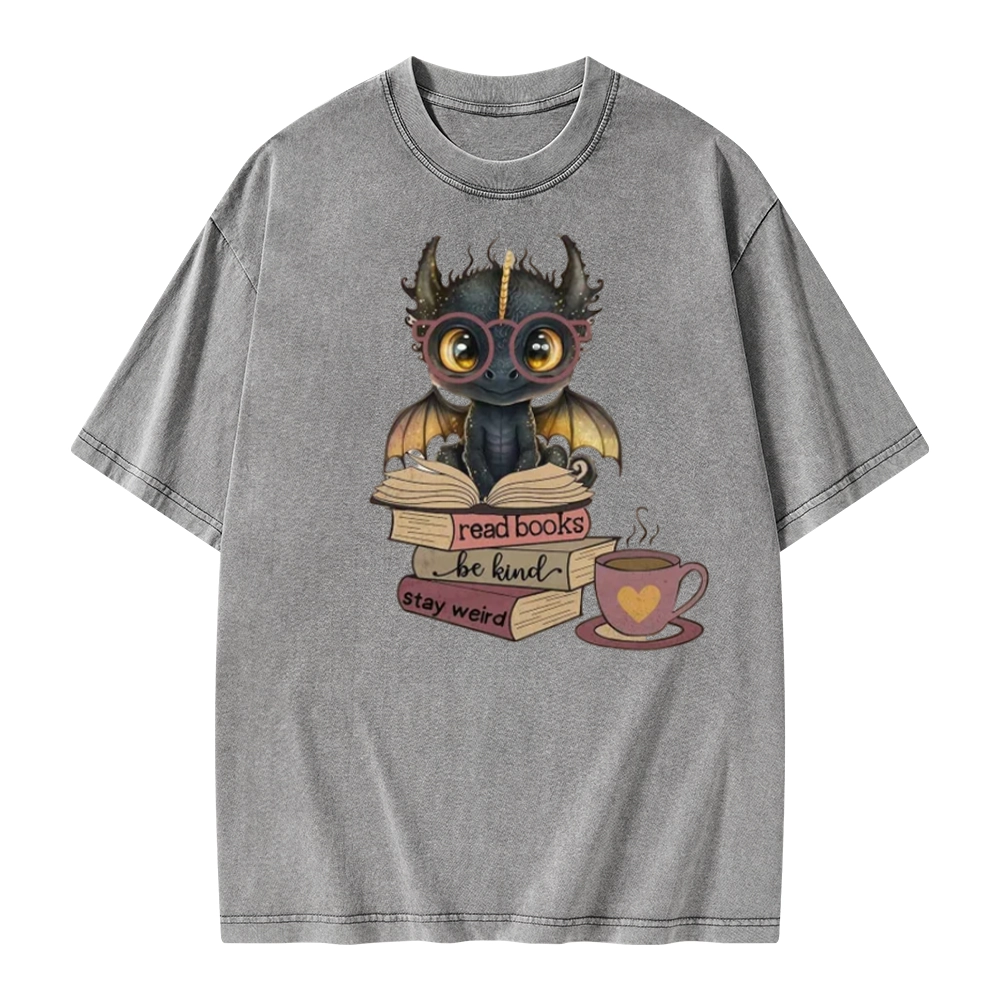 Pagewings Fourth Wing Dargon Unisex Washed T-shirt