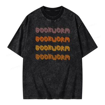 Pagewings Bookworm Unisex Washed T-shirt