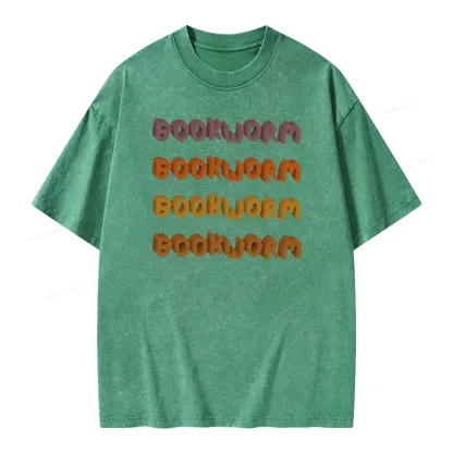 Pagewings Bookworm Unisex Washed T-shirt