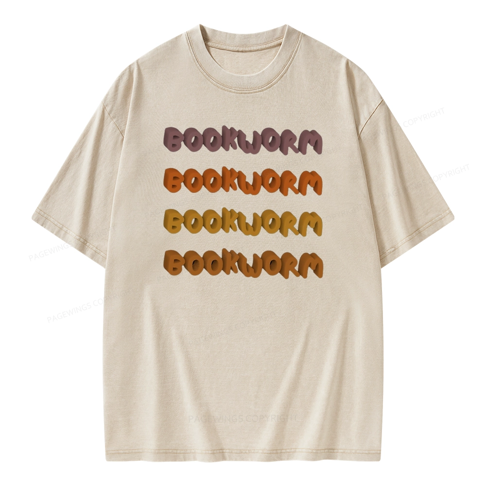 Pagewings Bookworm Unisex Washed T-shirt