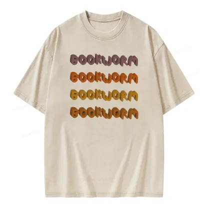 Pagewings Bookworm Unisex Washed T-shirt