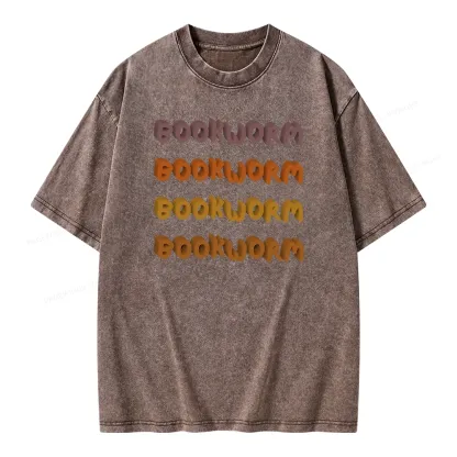 Pagewings Bookworm Unisex Washed T-shirt