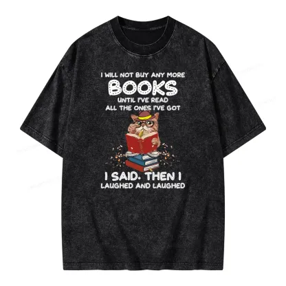 Pagewings I Will Not Buy Any More Books Until I've Read All Unisex Washed T-shirt
