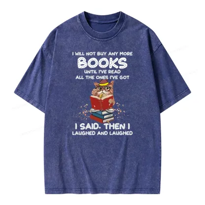 Pagewings I Will Not Buy Any More Books Until I've Read All Unisex Washed T-shirt