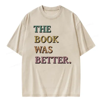 Pagewings The Book Was Better Unisex Washed T-shirt