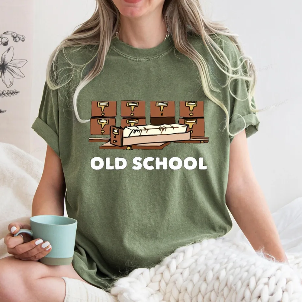 Pagewings Old School Unisex Washed T-shirt