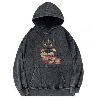 Pagewings Fourth Wing Dargon Unisex Washed Hoodie