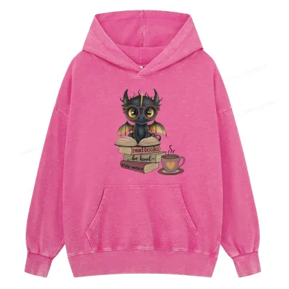 Pagewings Fourth Wing Dargon Unisex Washed Hoodie