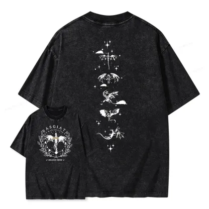 Pagewings Basgiath War College 2-Sided Unisex Washed T-shirt