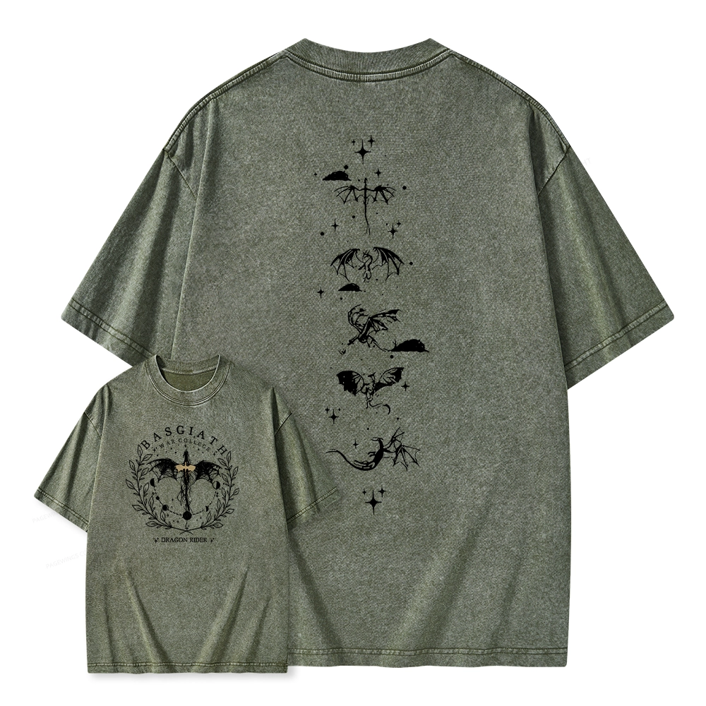 Pagewings Basgiath War College 2-Sided Unisex Washed T-shirt
