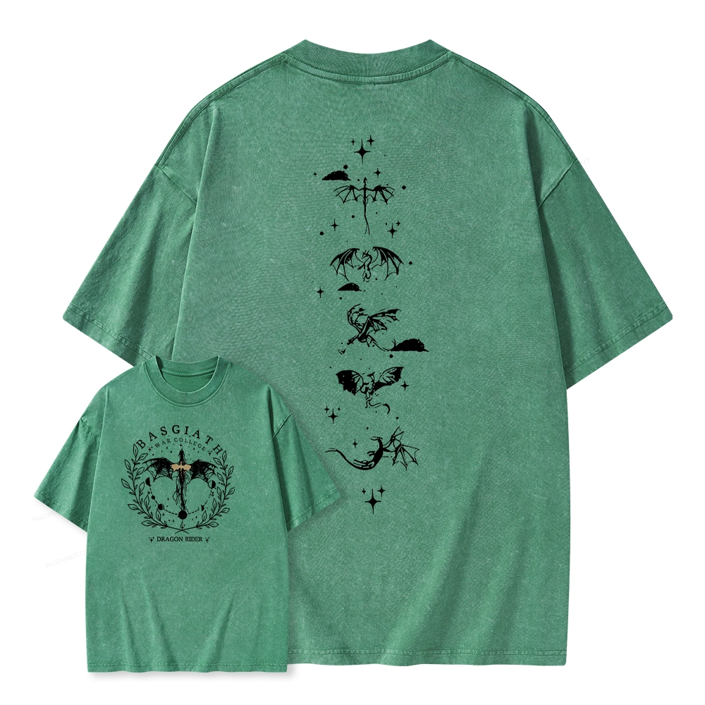 Pagewings Basgiath War College 2-Sided Unisex Washed T-shirt
