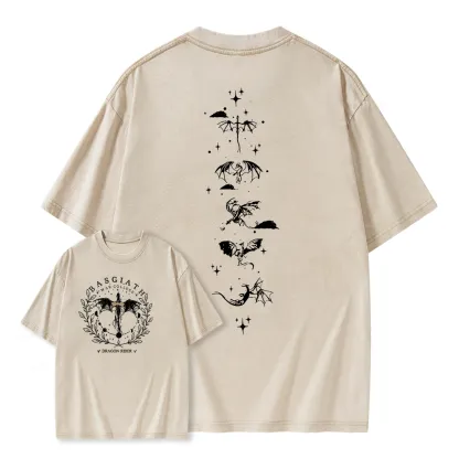 Pagewings Basgiath War College 2-Sided Unisex Washed T-shirt