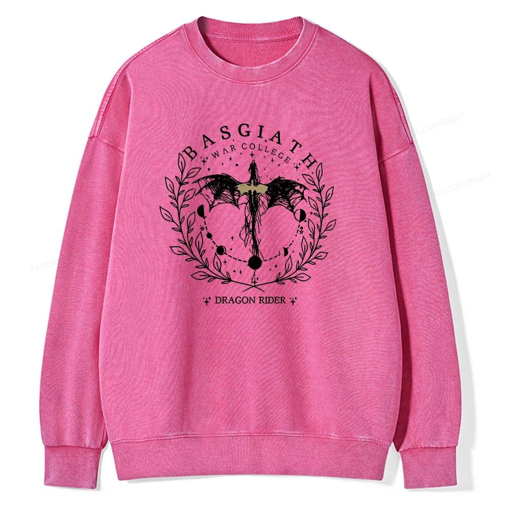 Pagewings Basgiath War College 2-Sided Unisex Washed Sweatshirt