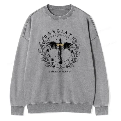 Pagewings Basgiath War College 2-Sided Unisex Washed Sweatshirt