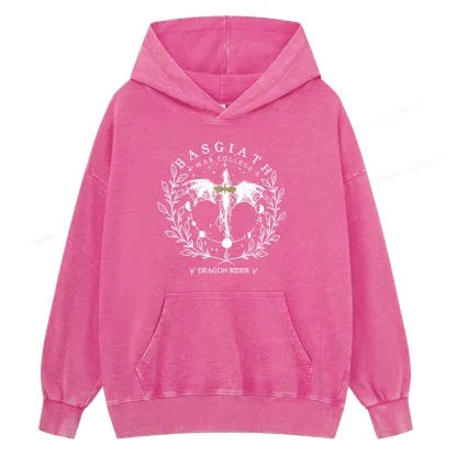 Pagewings Basgiath War College 2-Sided Unisex Washed Hoodie