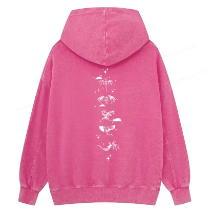 Pagewings Basgiath War College 2-Sided Unisex Washed Hoodie