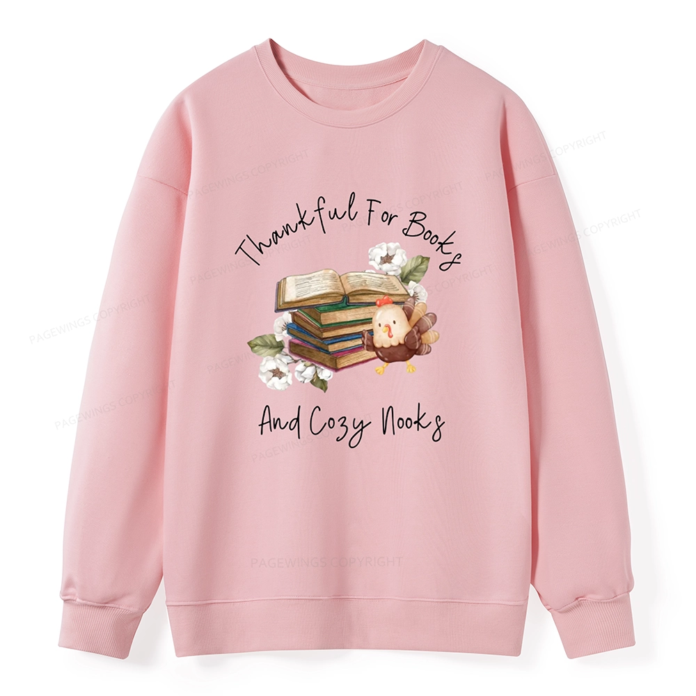 Pagewings Thanksgiving Fall Reading Turkey Unisex Classic Sweatshirt