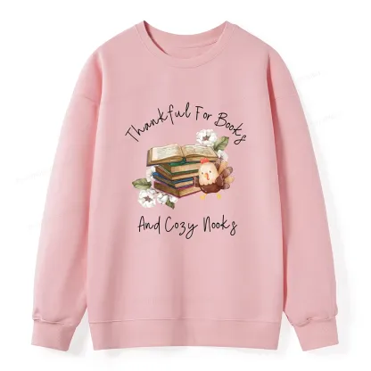Pagewings Thanksgiving Fall Reading Turkey Unisex Classic Sweatshirt