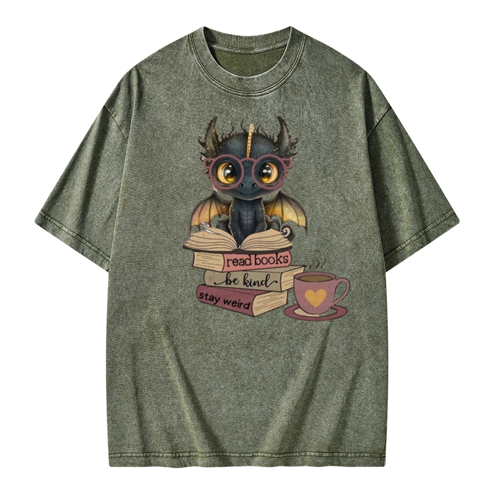 Pagewings Fourth Wing Dargon Unisex Washed T-shirt