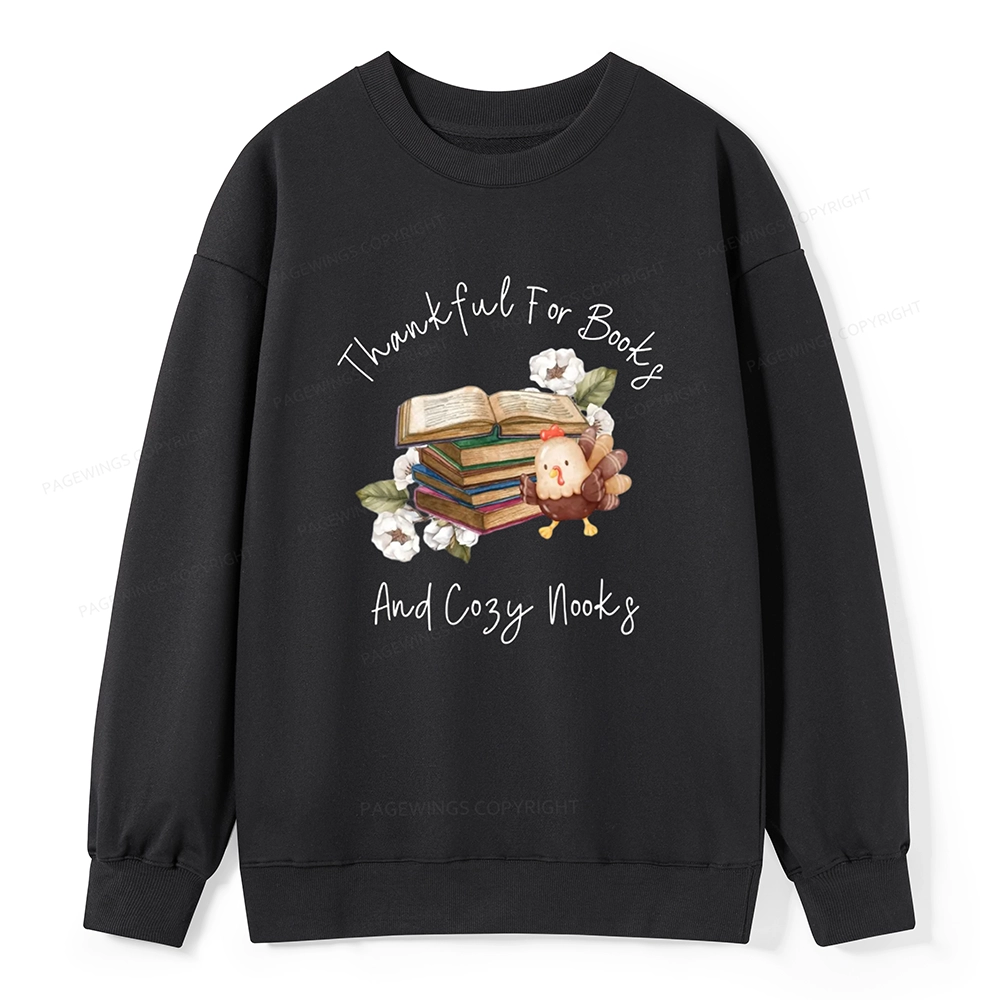 Pagewings Thanksgiving Fall Reading Turkey Unisex Classic Sweatshirt