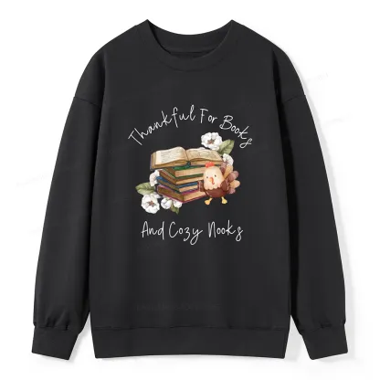 Pagewings Thanksgiving Fall Reading Turkey Unisex Classic Sweatshirt