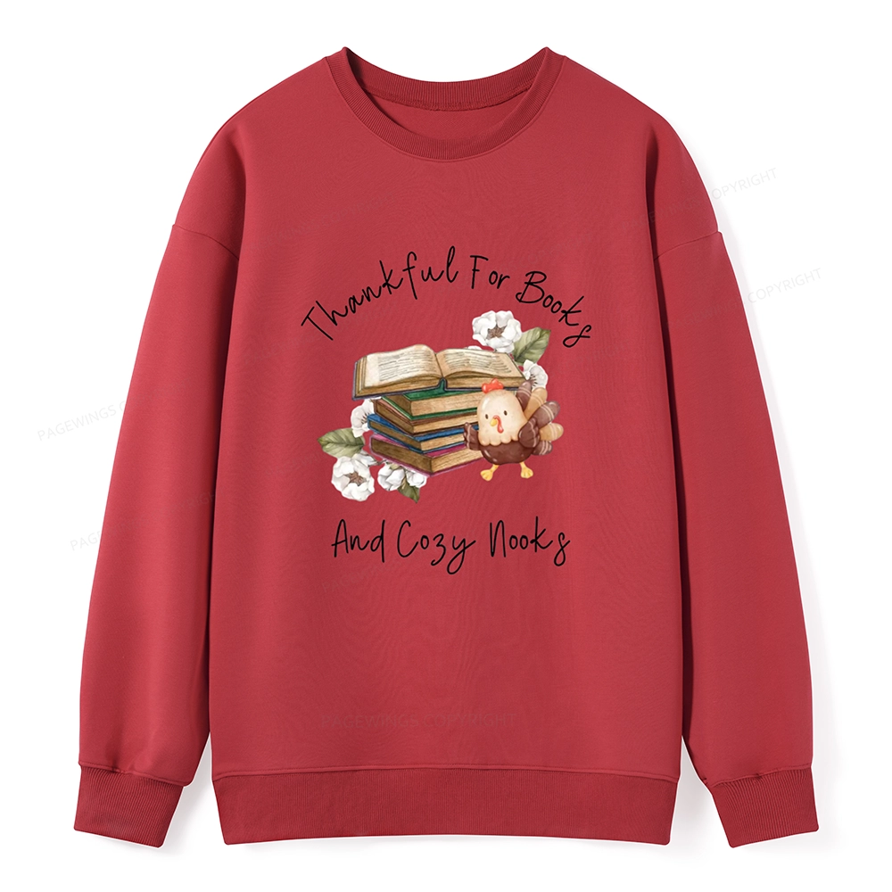 Pagewings Thanksgiving Fall Reading Turkey Unisex Classic Sweatshirt