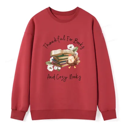 Pagewings Thanksgiving Fall Reading Turkey Unisex Classic Sweatshirt