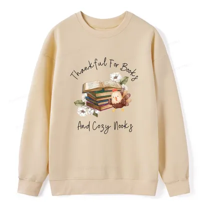 Pagewings Thanksgiving Fall Reading Turkey Unisex Classic Sweatshirt