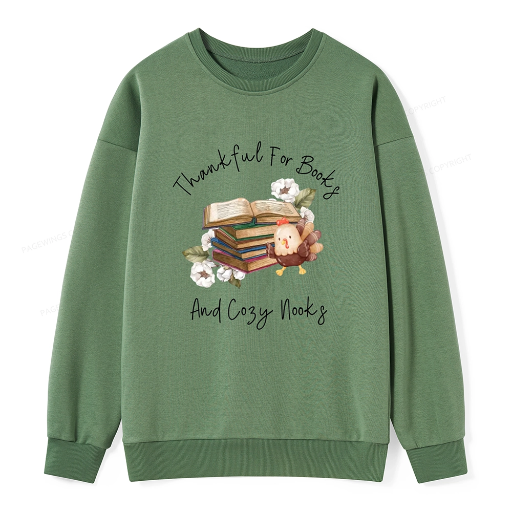 Pagewings Thanksgiving Fall Reading Turkey Unisex Classic Sweatshirt