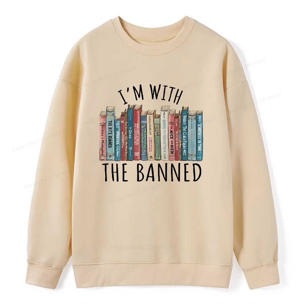 Pagewings I'm With The Banned Unisex Sweatshirt