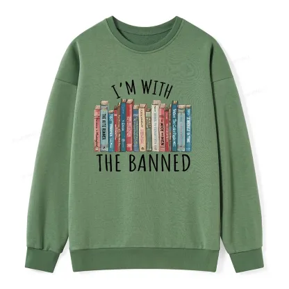 Pagewings I'm With The Banned Unisex Sweatshirt