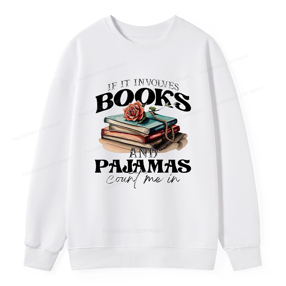 Pagewings Books And Pajamas Unisex Classic Sweatshirt