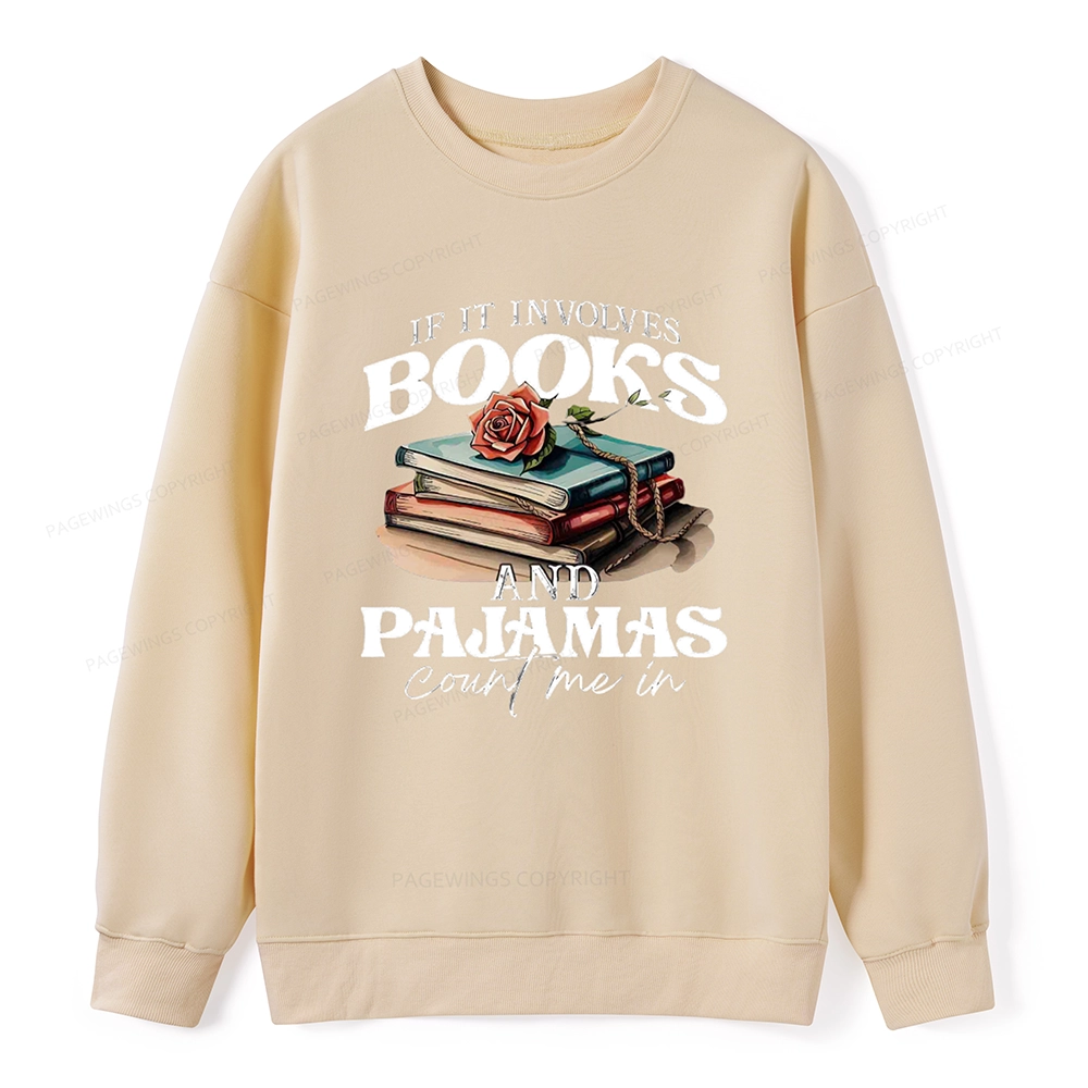 Pagewings Books And Pajamas Unisex Classic Sweatshirt