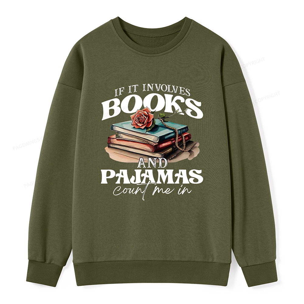 Pagewings Books And Pajamas Unisex Classic Sweatshirt