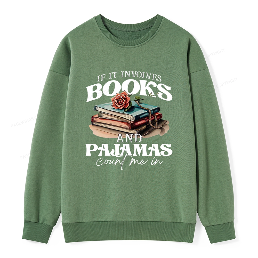 Pagewings Books And Pajamas Unisex Classic Sweatshirt