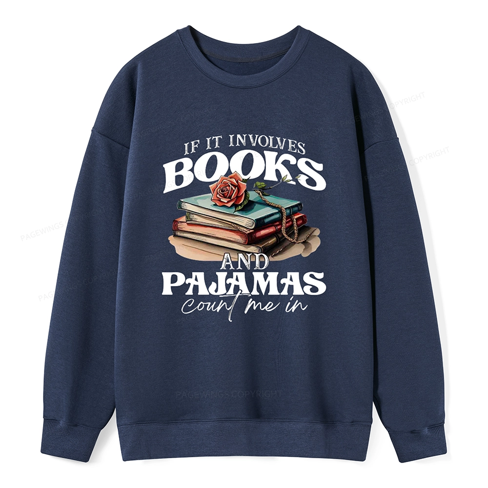 Pagewings Books And Pajamas Unisex Classic Sweatshirt