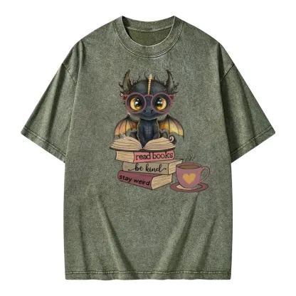 Pagewings Fourth Wing Dargon Unisex Washed T-shirt