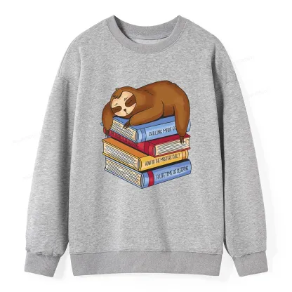 Pagewings Sloth And Book Unisex Sweatshirt