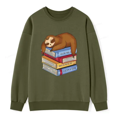 Pagewings Sloth And Book Unisex Sweatshirt