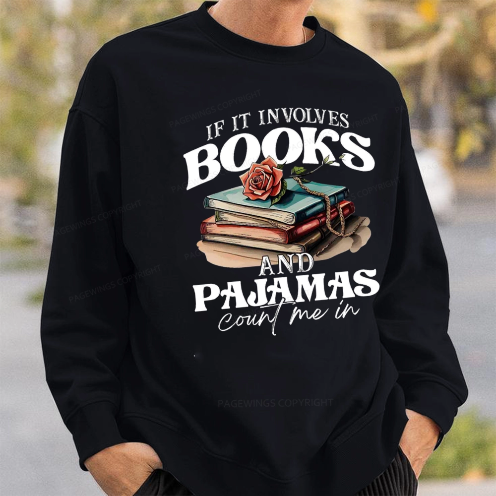 Pagewings Books And Pajamas Unisex Classic Sweatshirt